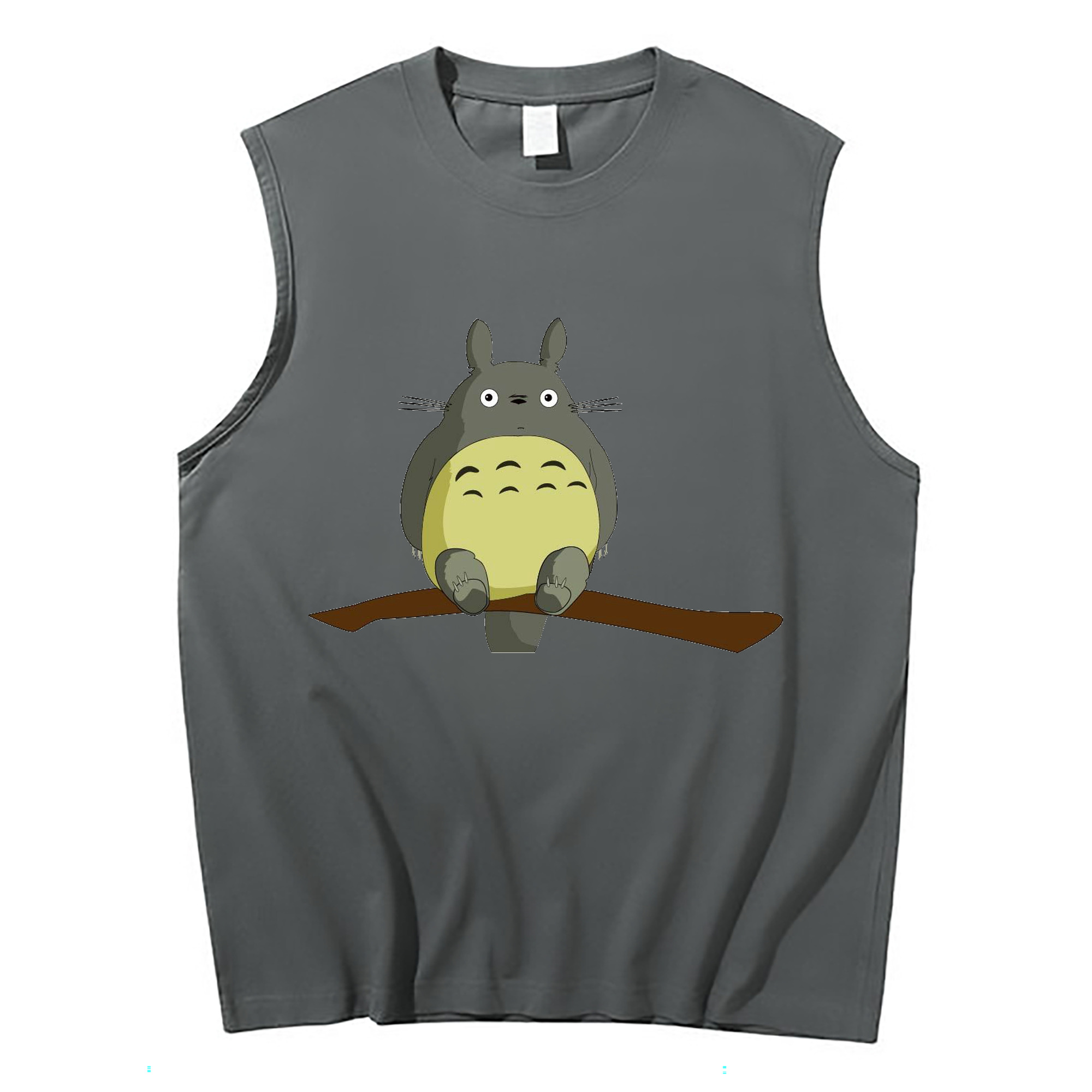 （画像用） となりのトトロ 草壁メイ 草壁サツキ My Neighbor Totoro Satsuki Kusakabe Mei Kusakabe コットン100％タンクトップ（フロントプリント）